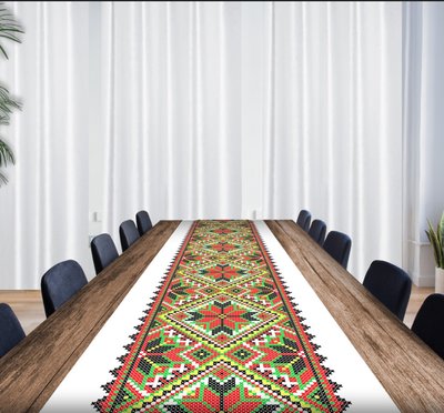 Раннер (доріжка на стіл) з принтом Вишиванка 1746171523 фото