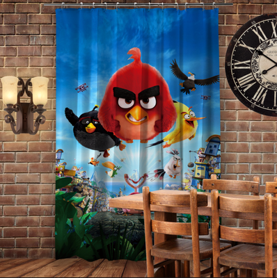 Штора 3D з принтом-Angry Birds attack 1278814487 фото