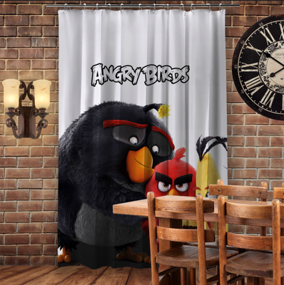 Штора 3D з принтом-Angry Birds Friends 1278813735 фото