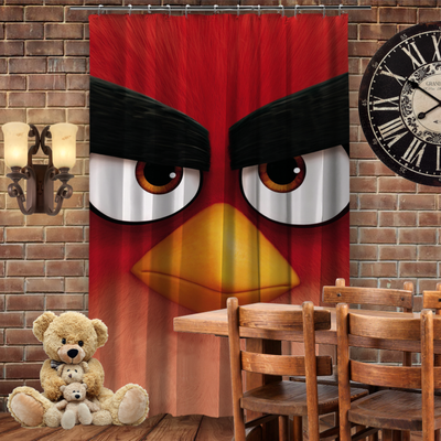 Штора 3D з принтом-Angry Birds Red 1278816150 фото