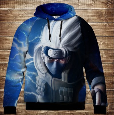 Hoodie with 3D print on the theme: Naruto Cosmix Children's and adult sizes