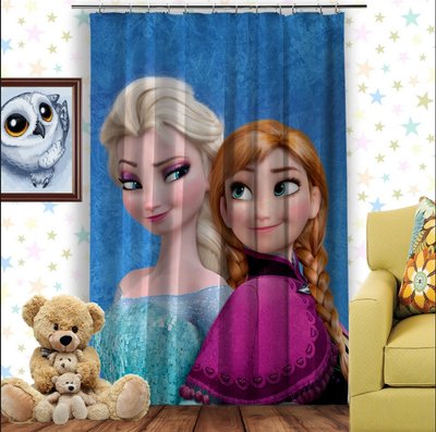 Штора 3D з принтом-Frozen Анна і Ельза 1283776033 фото