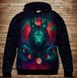 Bluza z kapturem z motywem kangura z nadrukiem 3D Space Wolf