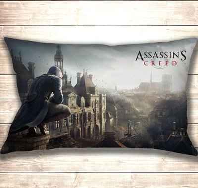 Подушка 3D Assasin's Creed City 50x70 см 1219326656 фото