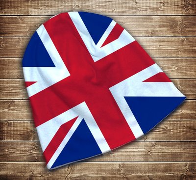 Шапка з 3D принтом-Британський прапор Всі розміри, всі сезони. 1286682776 фото