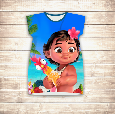 Плаття-туніка 3D для дівчат Маленька Моана 1183918166 фото