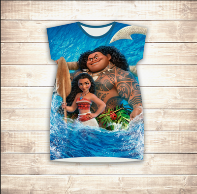 Плаття-туніка 3D для дівчат Моана і Мауі 1183855269 фото