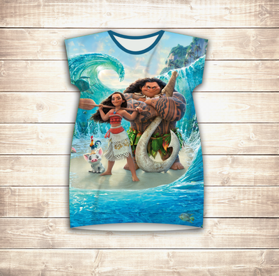 Плаття-туніка 3D для дівчат Моана і Мауі. Перемога 1183897876 фото