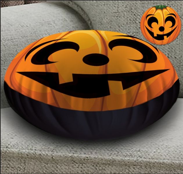 Кругла подушка-пуфік з 3D принтом Halloween fase 5 1271722948 фото