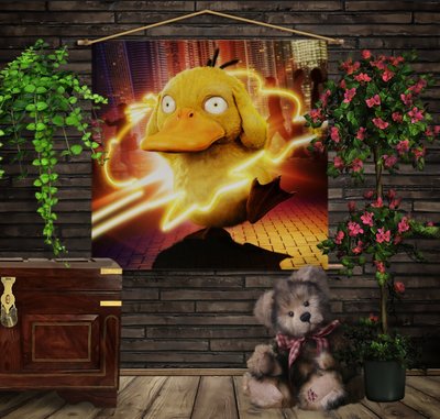 Мобільна картина-постер (гобелен)на тканині з 3D з принтом Покемон Пси Даг 1280121873 фото