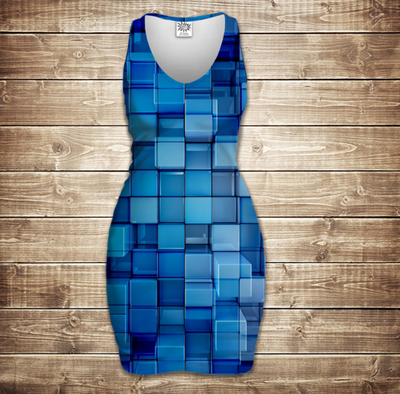 Плаття-майка 3D-Блакитні кубики 1239053147 фото