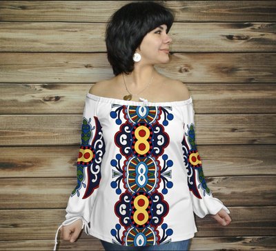 Туніка (блуза) Carmen Етнічні орнаменти 1120057968 фото