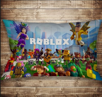 Подушка 50х70 см. c 3D принтом ROBLOX 1348621747 фото